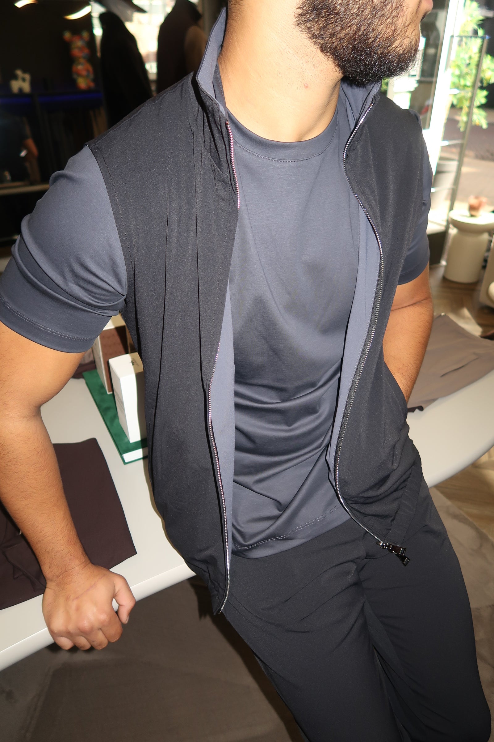 Dark Grey Mercerized T-shirt