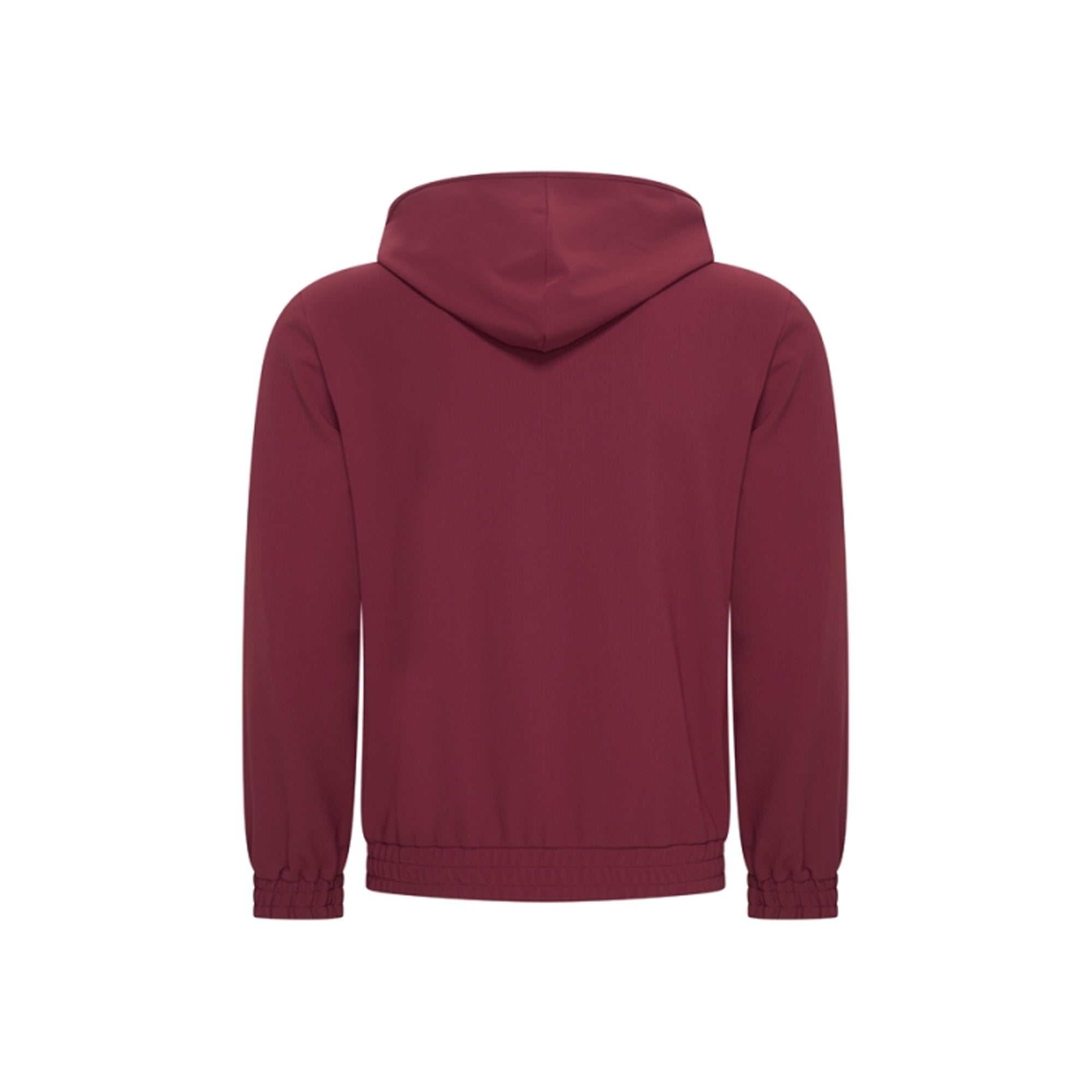 Burgundy Hooded Tech Jacket