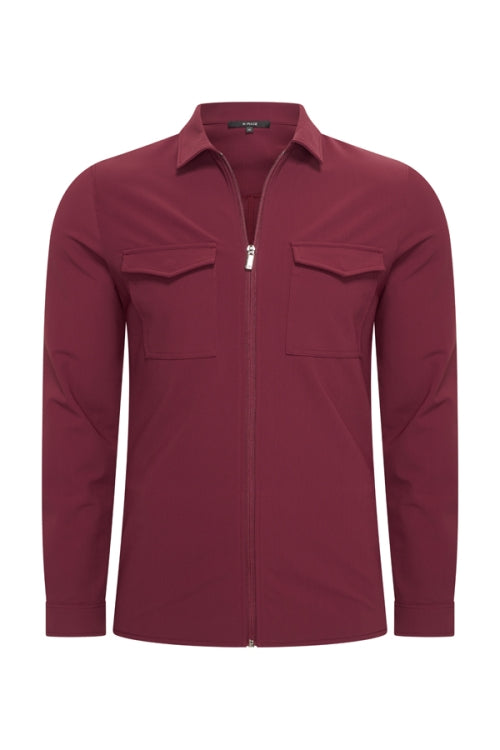 Burgundy Duno Pocket Jacket