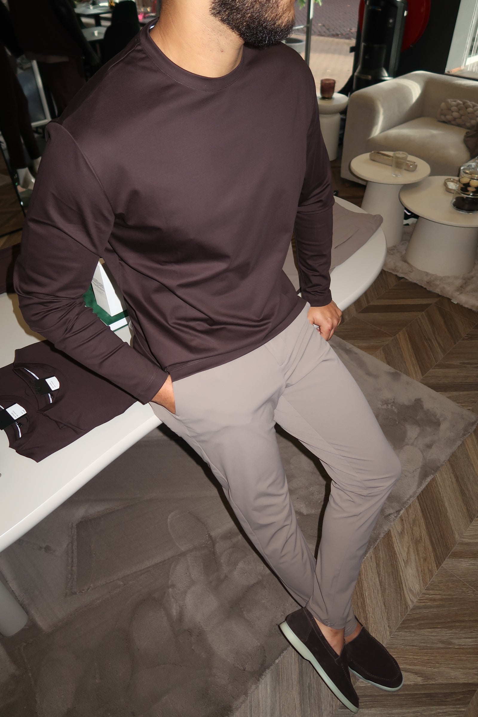 Espresso Mercerized Longsleeve