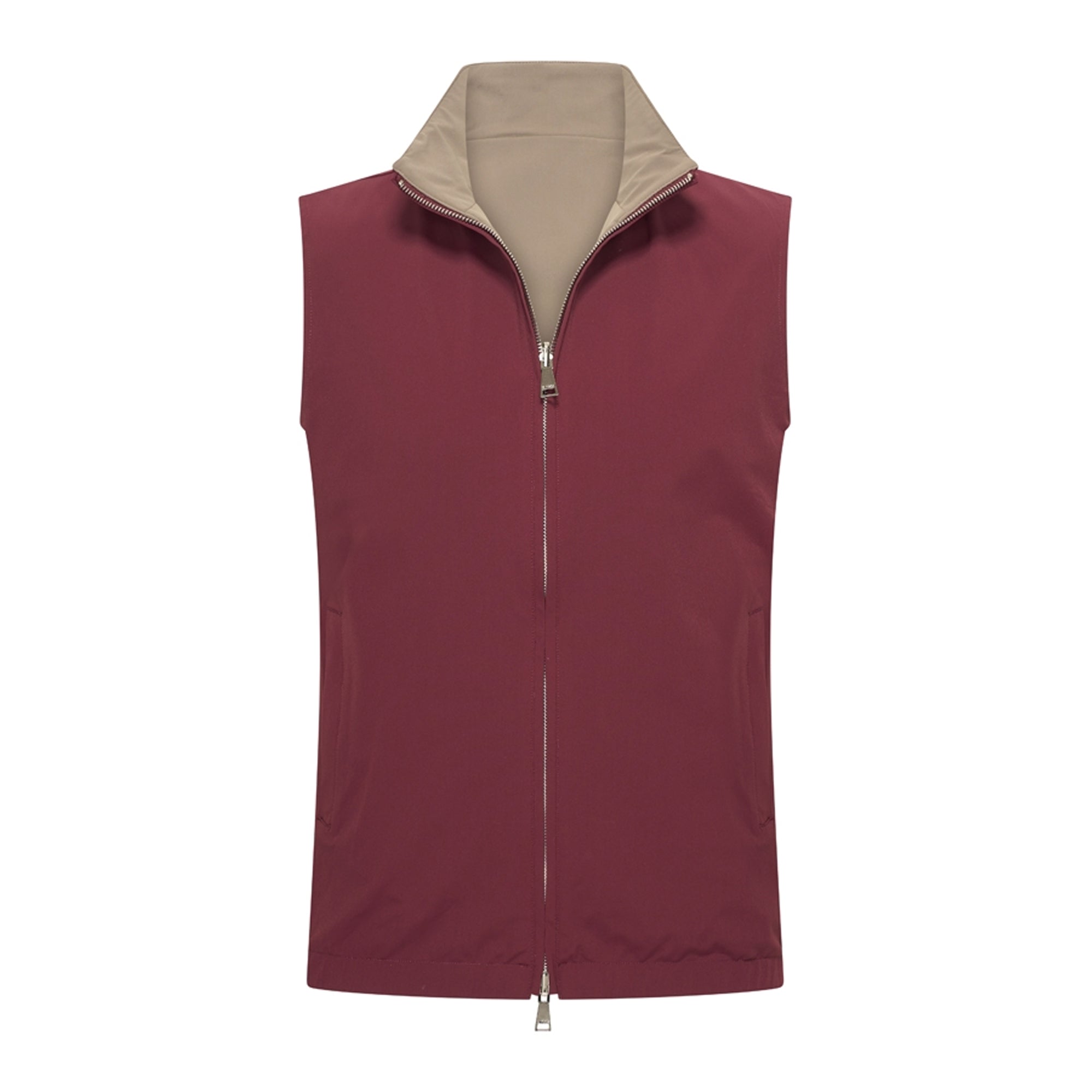 Burgundy/Falcon Reversible Tech Gilet