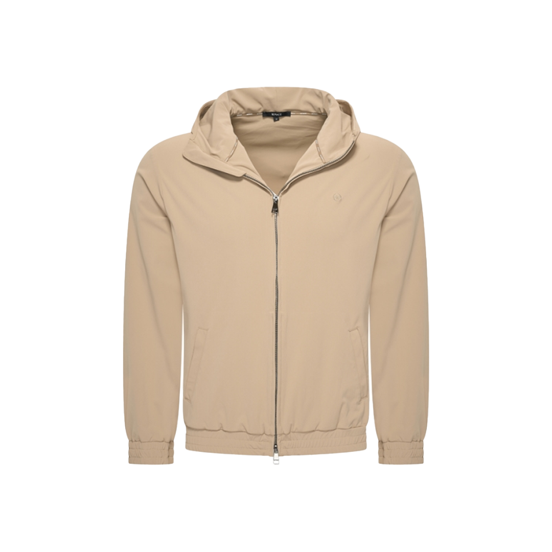 Latte Hooded Tech Jacket